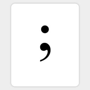 Semicolon Sticker